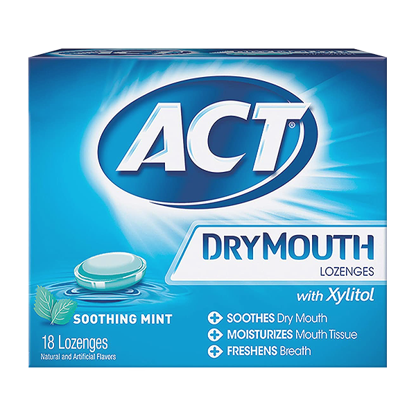 ACT Dry Mouth Lozenges - Soothing Mint - 18ct